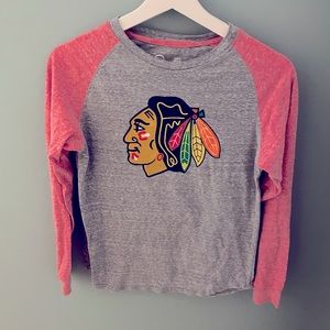 Blackhawks Long Sleeve Raglan